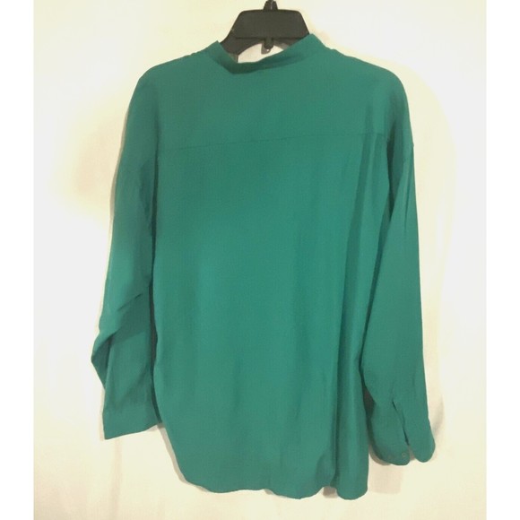 VTG Brian Brothers Collection Mens Shirt L 16- 16.5 Green Long Sleeves Button Up - Picture 6 of 12